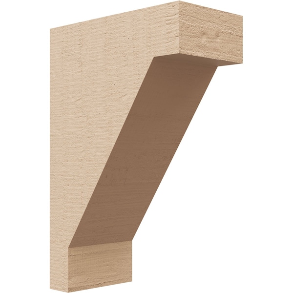 Ekena Millwork 3"W x 6"D x 9"H Classic Burlington Rough Cedar Woodgrain TimberThane Corbel, Primed Tan CORUR03X06X09BURRCPR - main